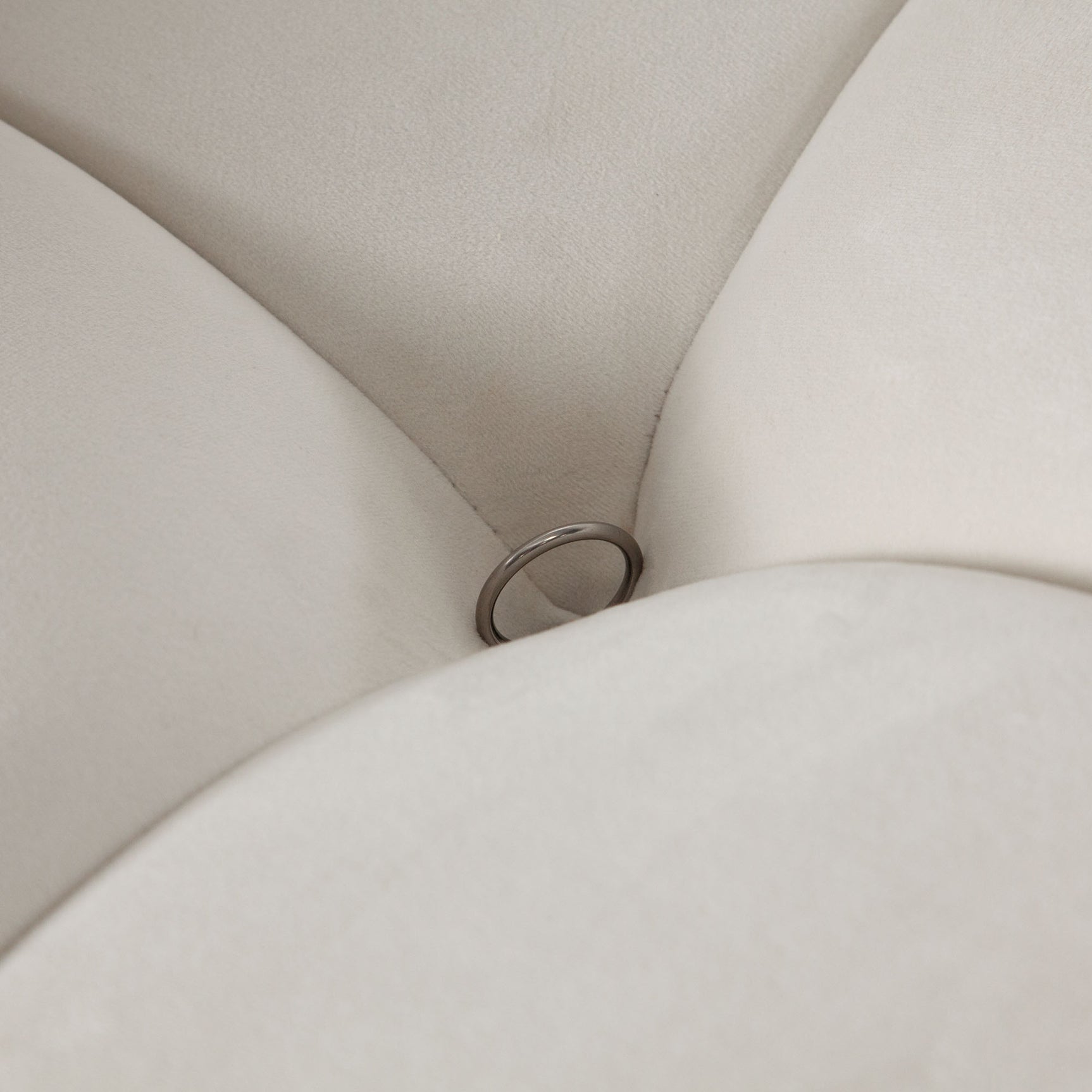 Paloma Light Cream Velvet Modular Sectional / 3-piece - Ornate Home