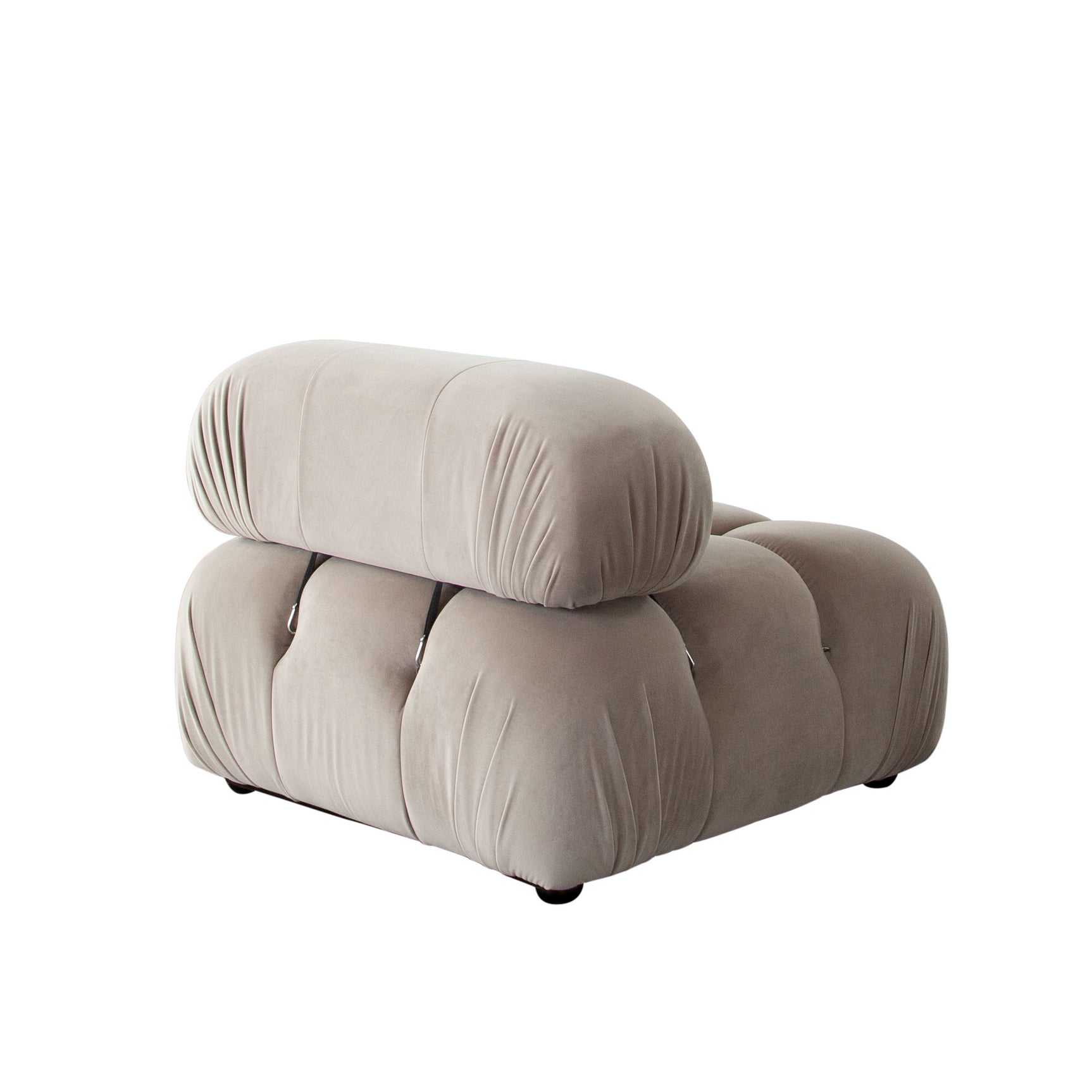 Paloma Mink Tan Velvet Modular Sectional / 4-piece - Ornate Home