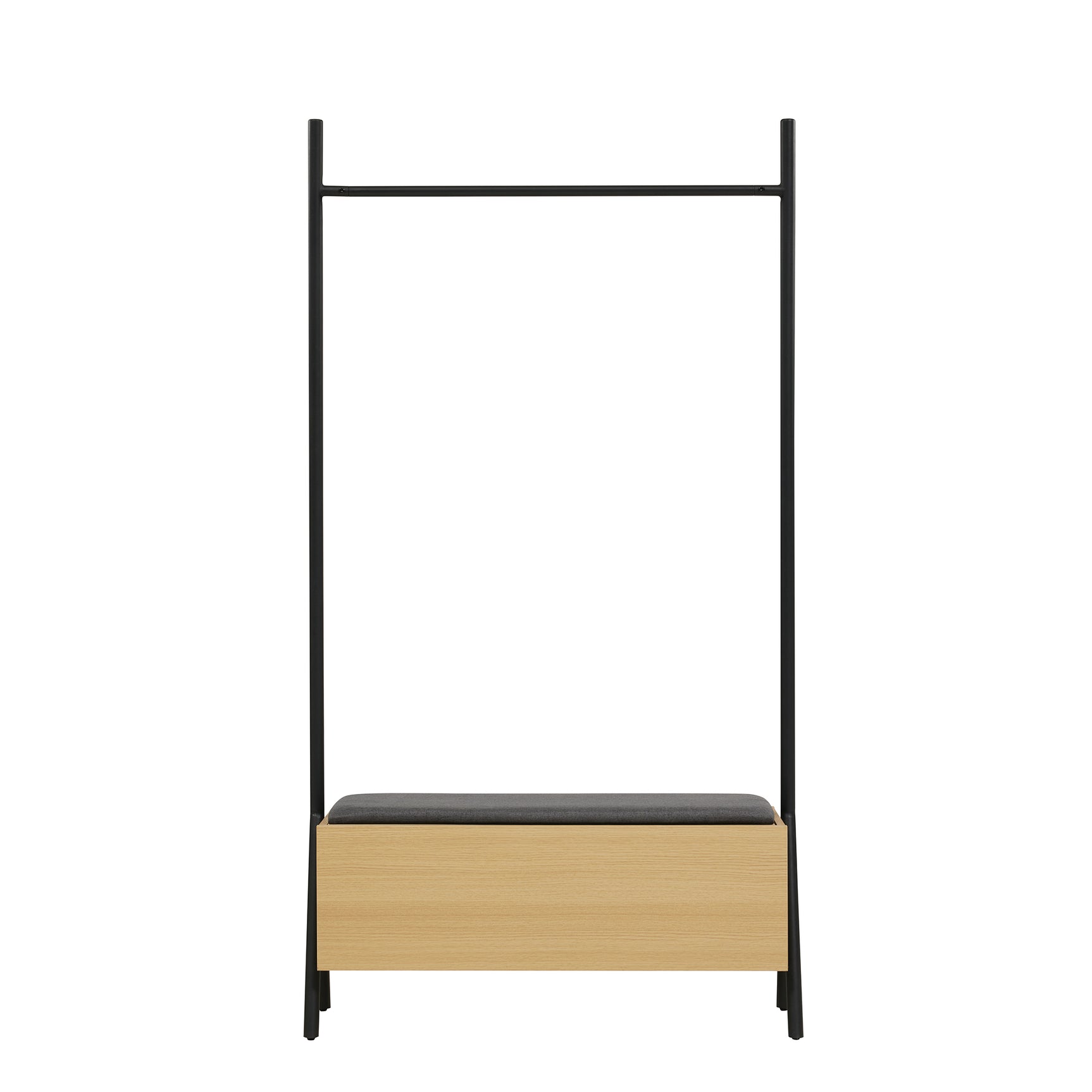 Paloma Open Hanging Closet in Natural Oak - Ornate Home