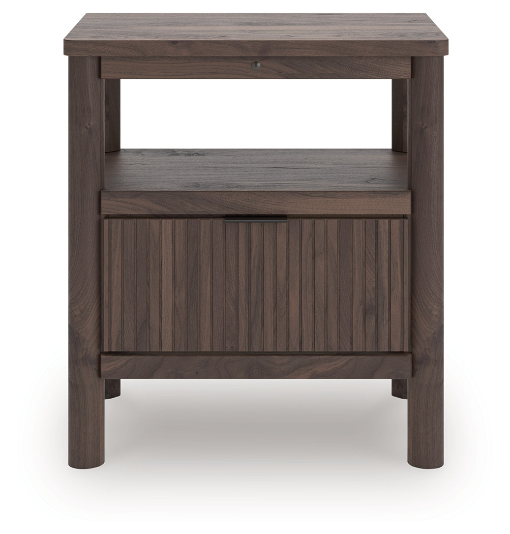 Pamytta Brown King Panel Bed, Dresser, Mirror and Nightstand (Online Special Price) - Ornate Home