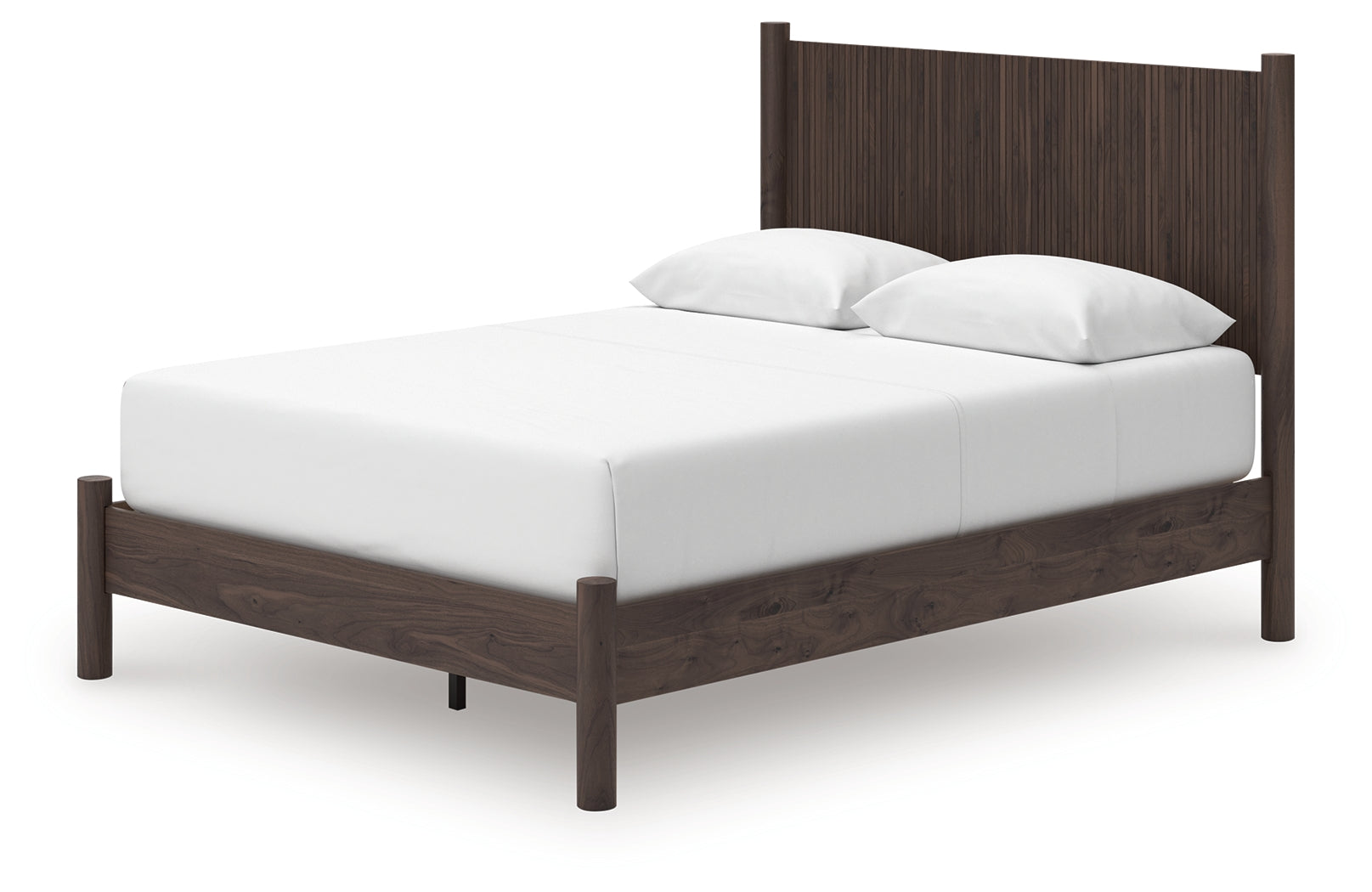 Pamytta Brown Queen Panel Platform Bed (Online Special Price) - Ornate Home