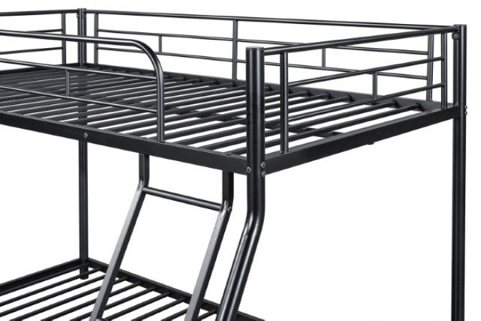 Panos Black Twin/Twin Bunk Bed - Ornate Home