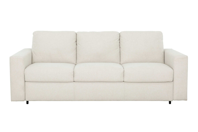 Stearns & Foster® Paolo Ivory Queen Sleeper Sofa w/ Memory Foam Mattress - Ornate Home