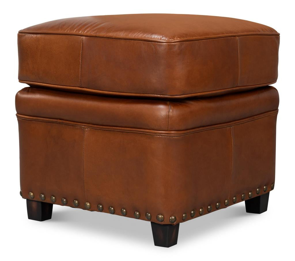 Papa's Brown Ottoman - Ornate Home