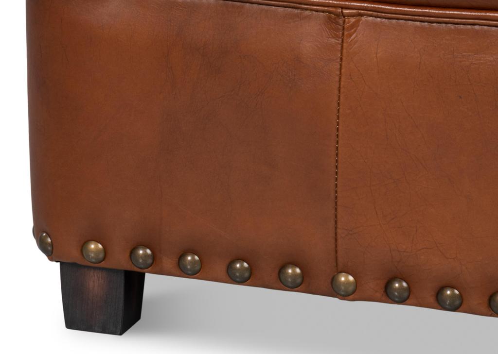 Papa's Brown Ottoman - Ornate Home
