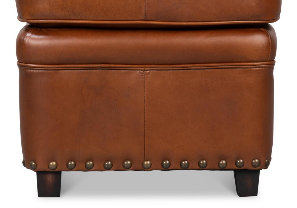 Papa's Brown Ottoman - Ornate Home