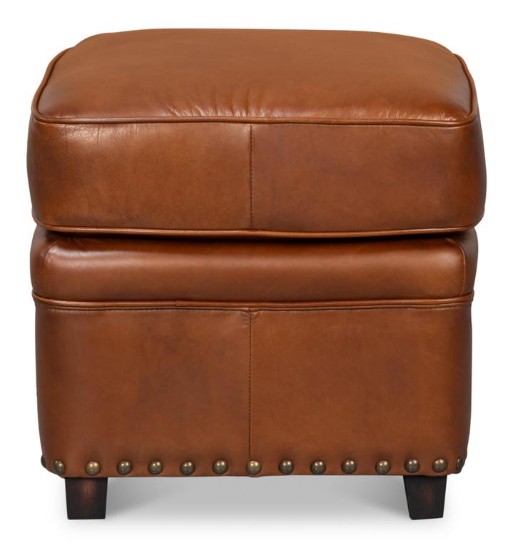 Papa's Brown Ottoman - Ornate Home