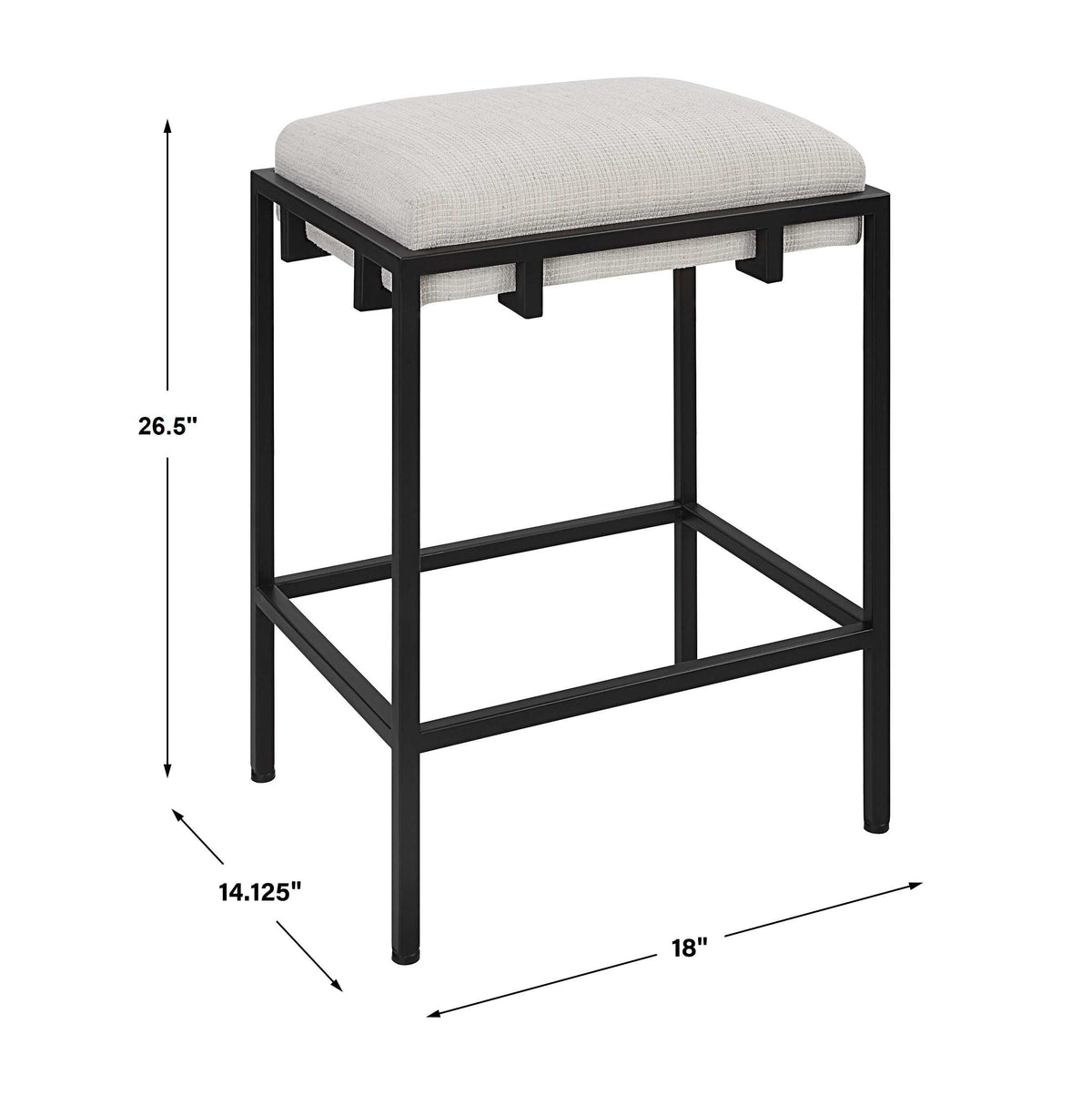 Paradox Black/White Counter Stool - Ornate Home