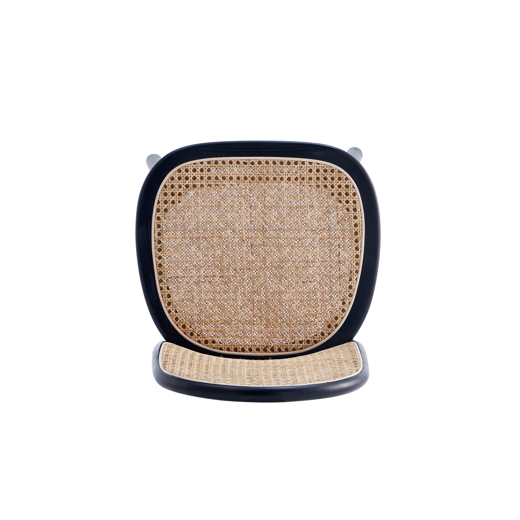 Paragon Dining Chair 2.0 in Black and Cane (set of 2) - Ornate Home