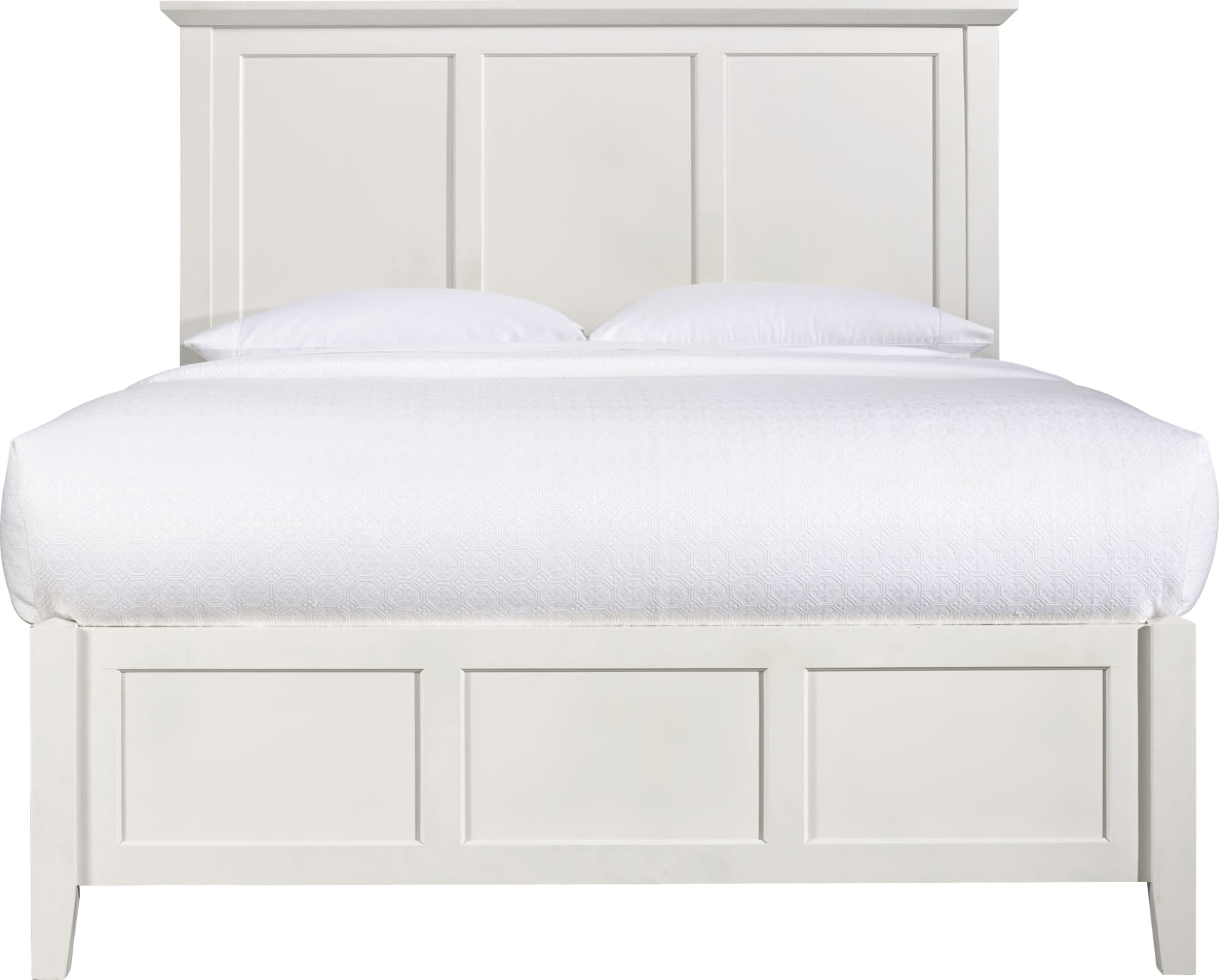 Paragon White King Panel Bed