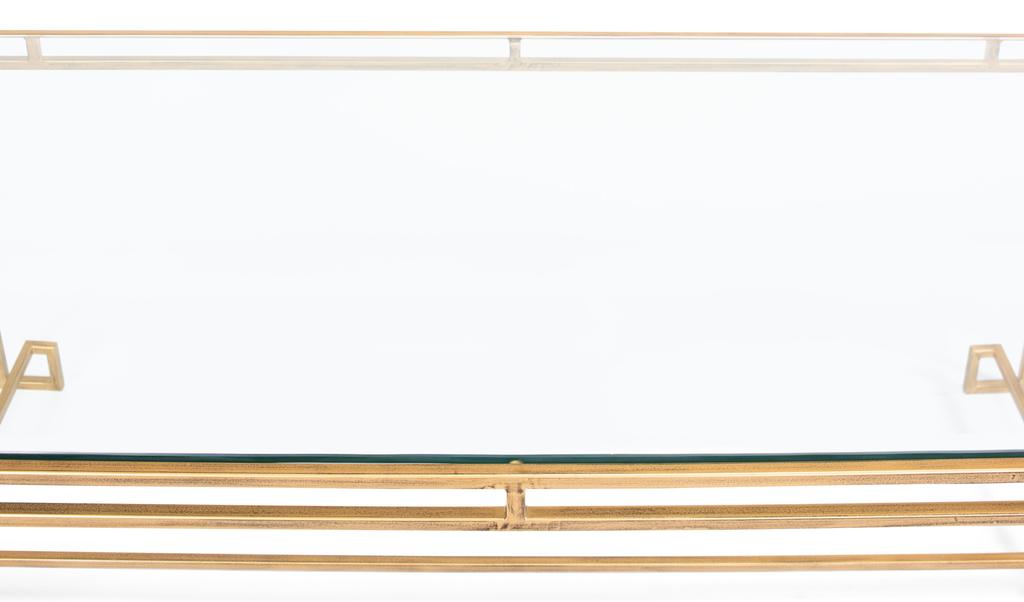 Parallel Lines Gold Coffee Table - Ornate Home