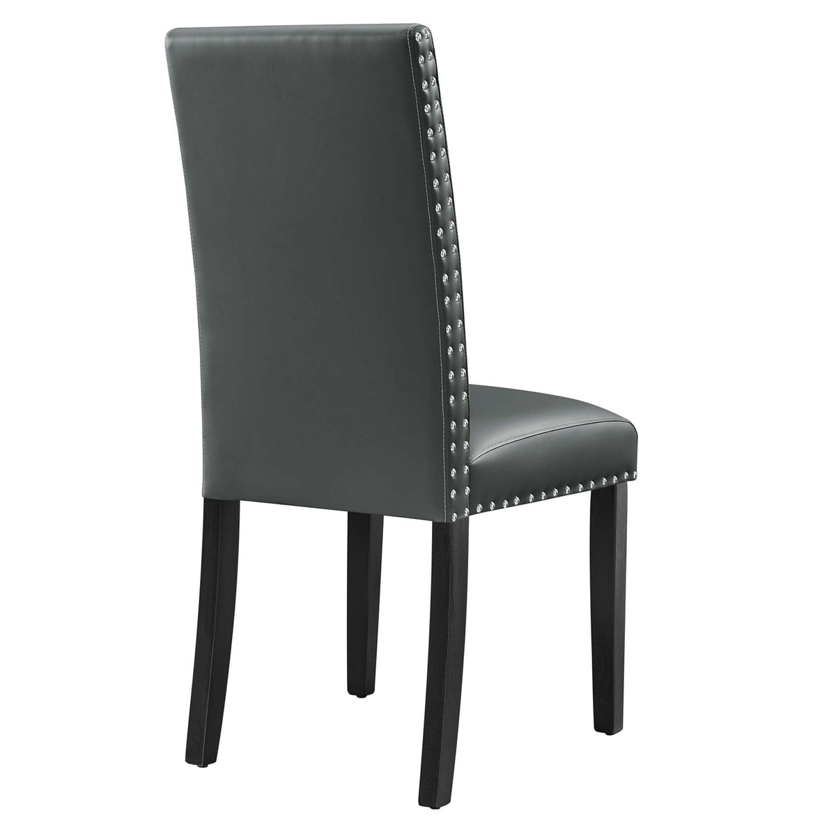 Parcel Gray Dining Faux Leather Side Chair - Ornate Home
