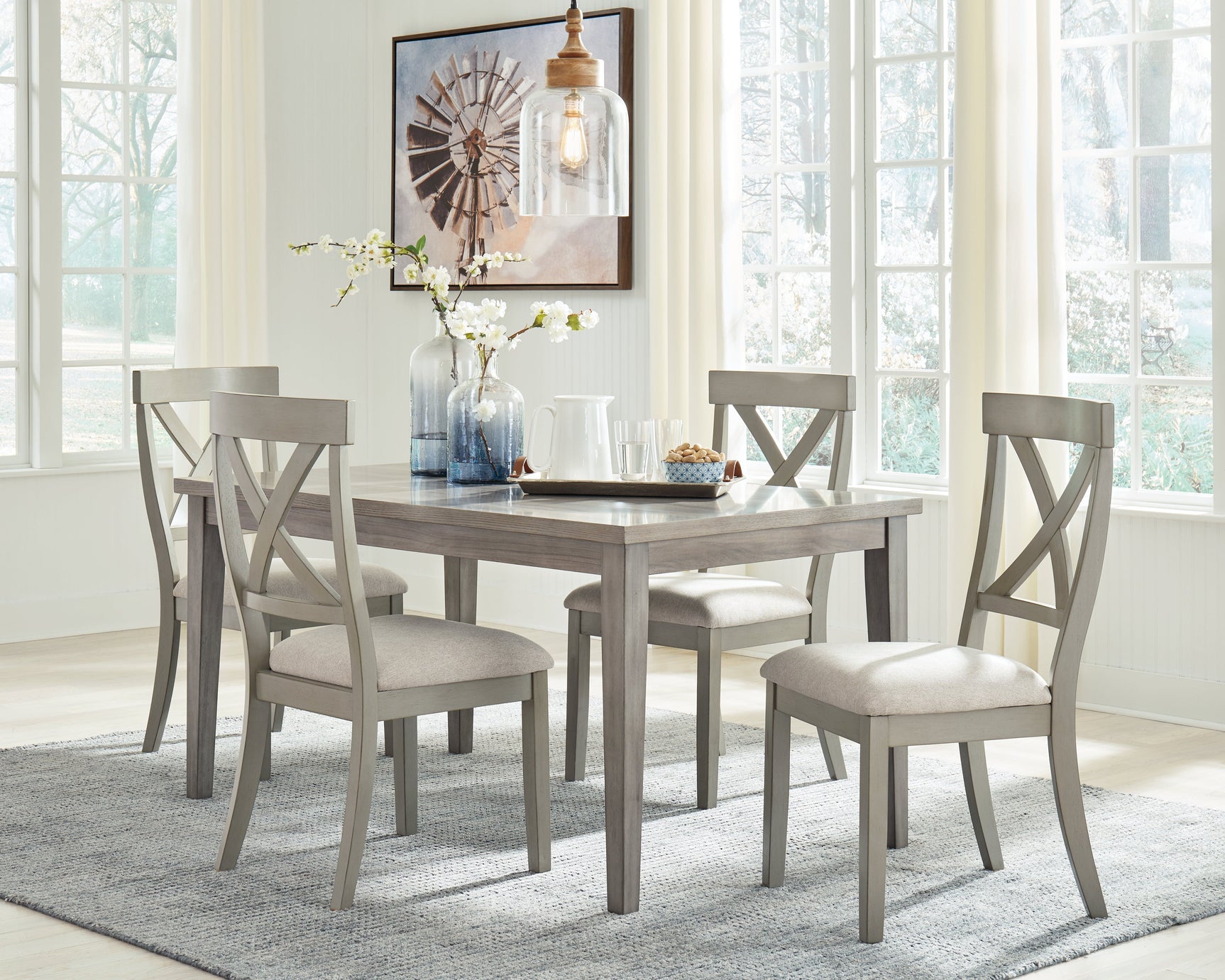 Parellen Gray Dining Table - Ornate Home