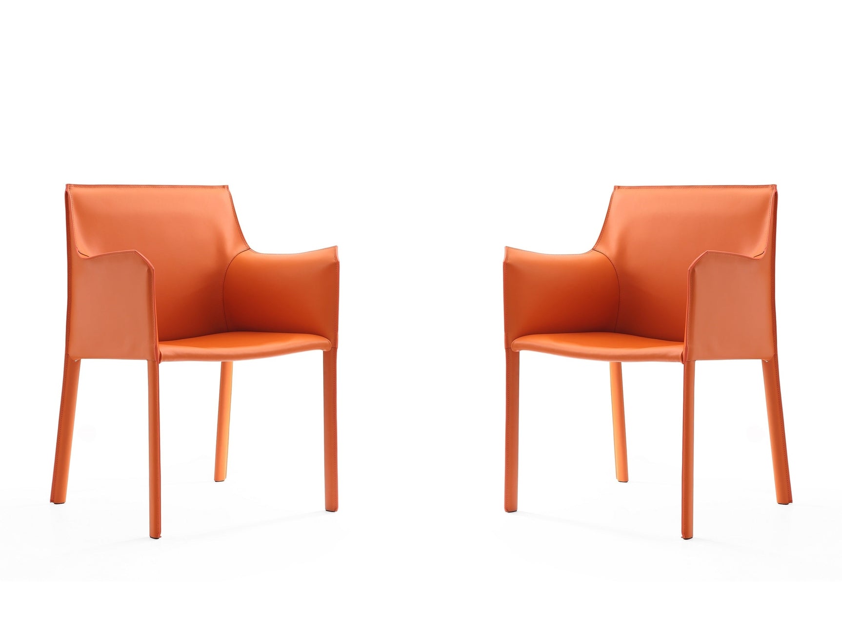 Paris Armchair in Coral (set of 2) - Ornate Home