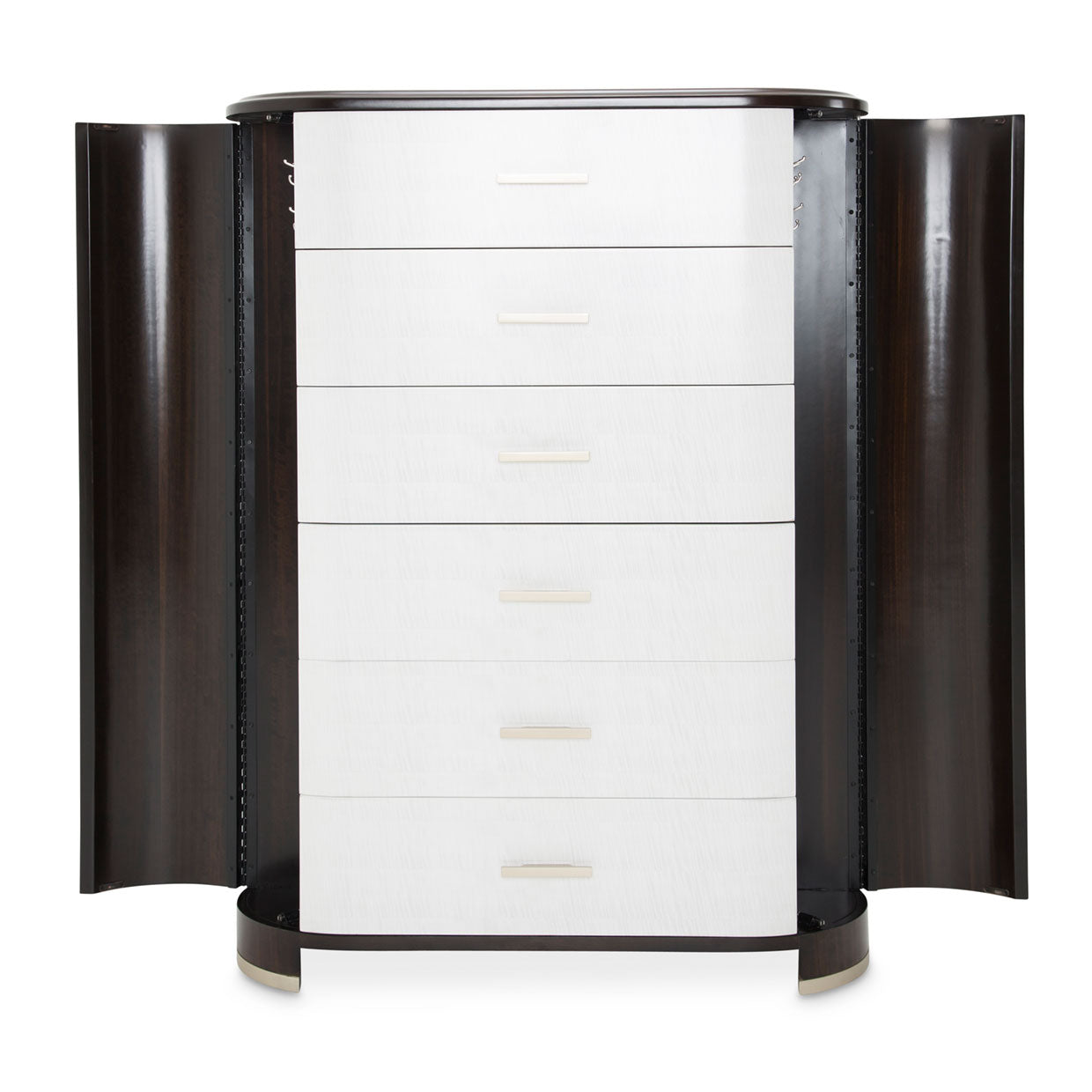 Paris Chic Espresso 6-Drawer Chest - Ornate Home