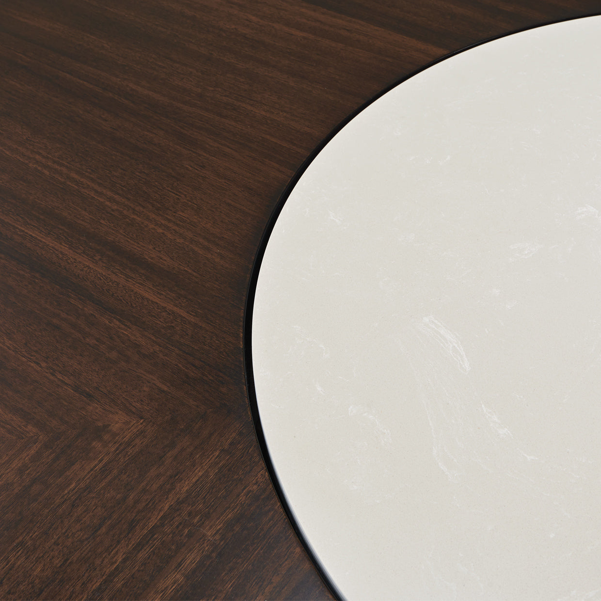 Paris Chic Espresso 60" Round Dining Table - Ornate Home