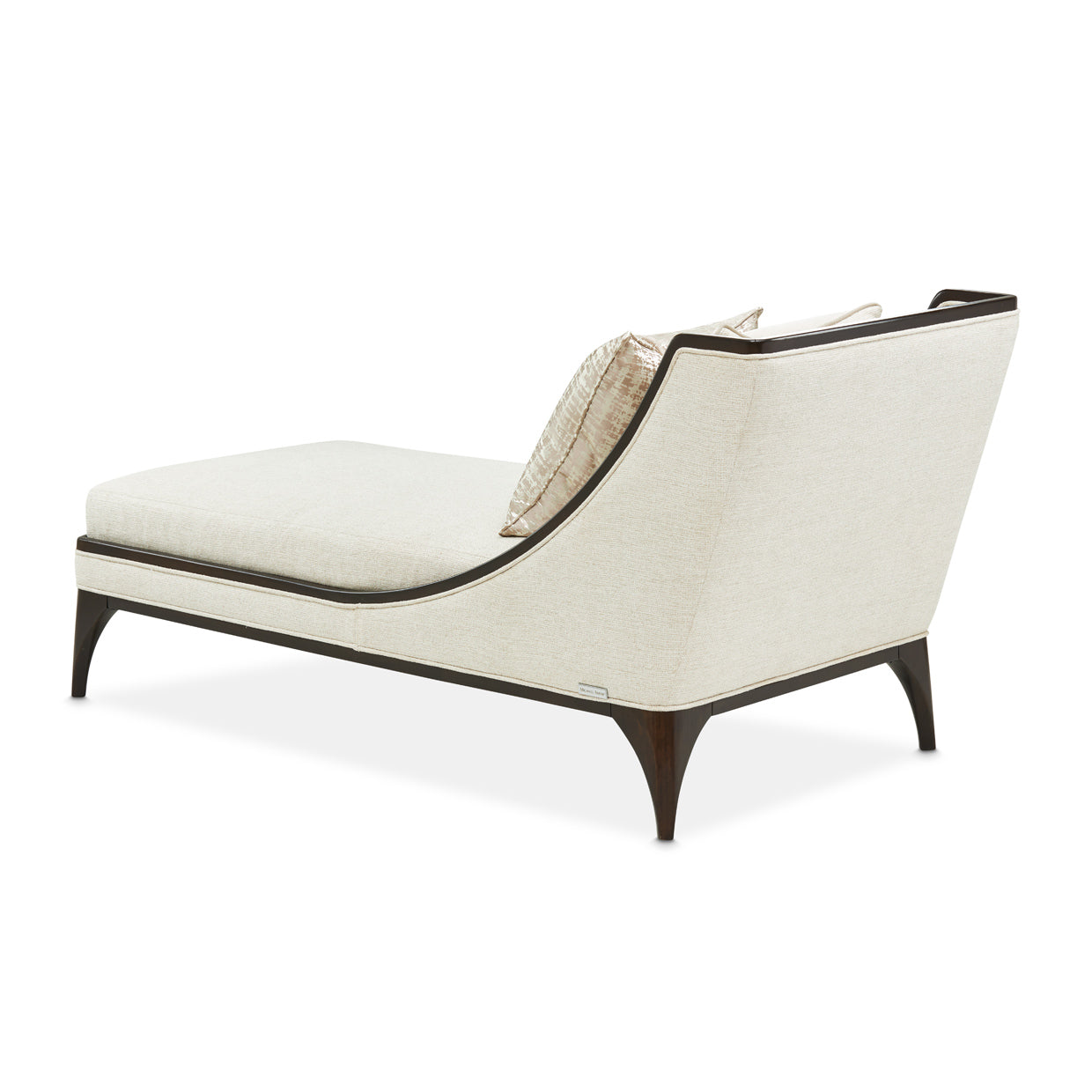 Paris Chic Espresso/Cremini Armless Chaise - Ornate Home