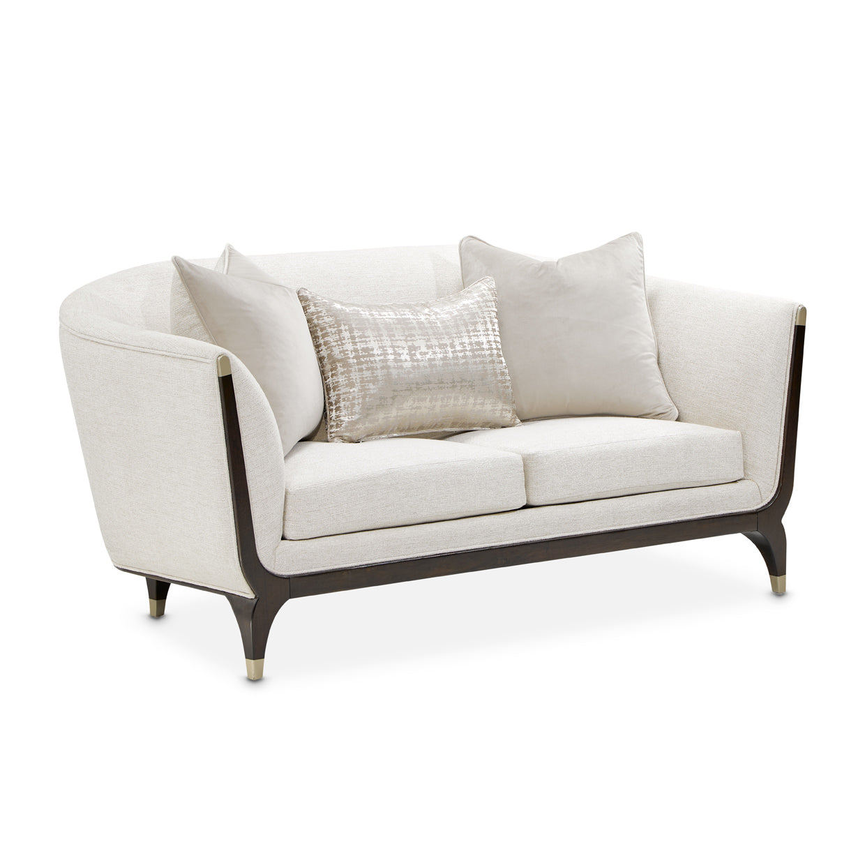 Paris Chic Espresso/Cremini Loveseat - Ornate Home