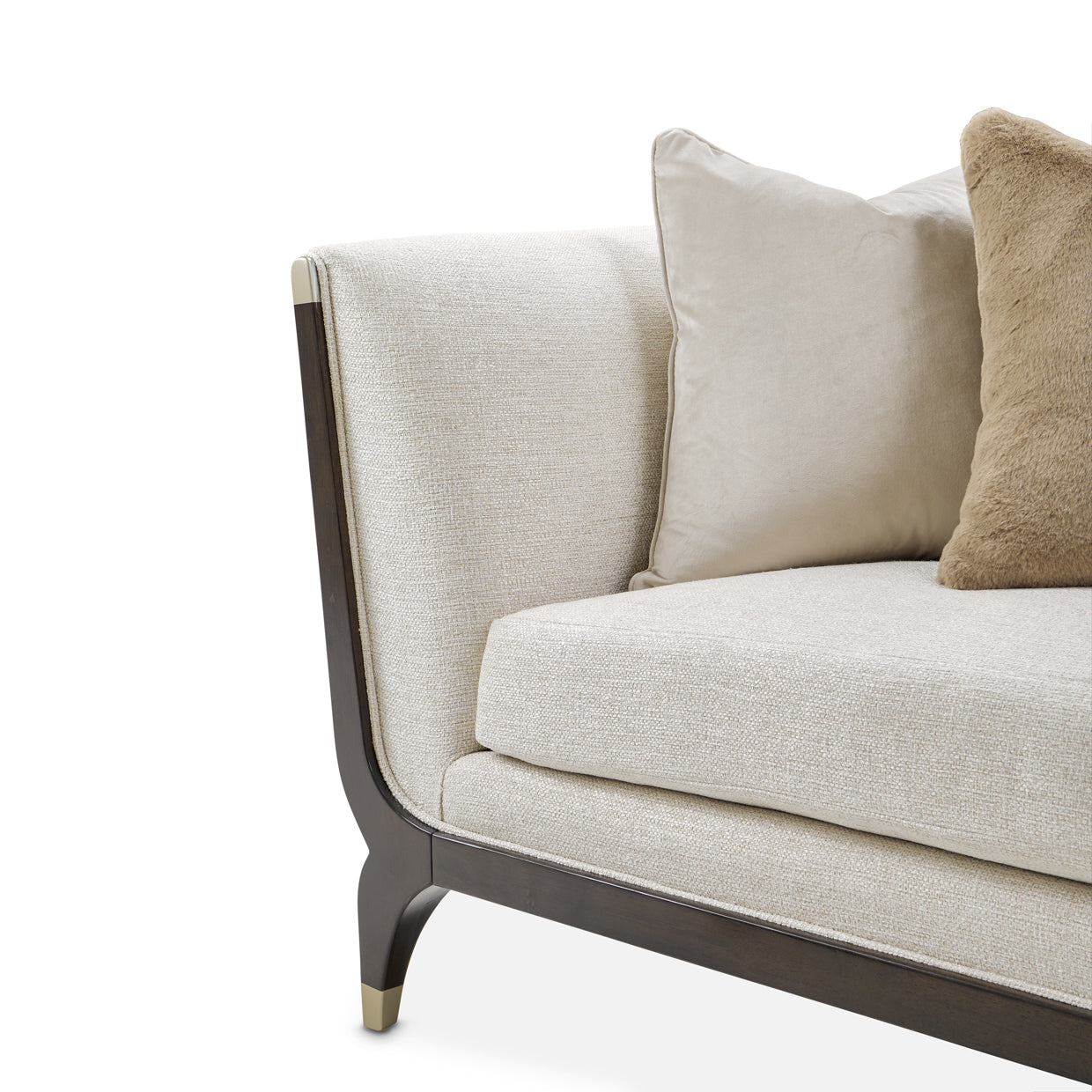 Paris Chic Espresso/Cremini Sofa - Ornate Home