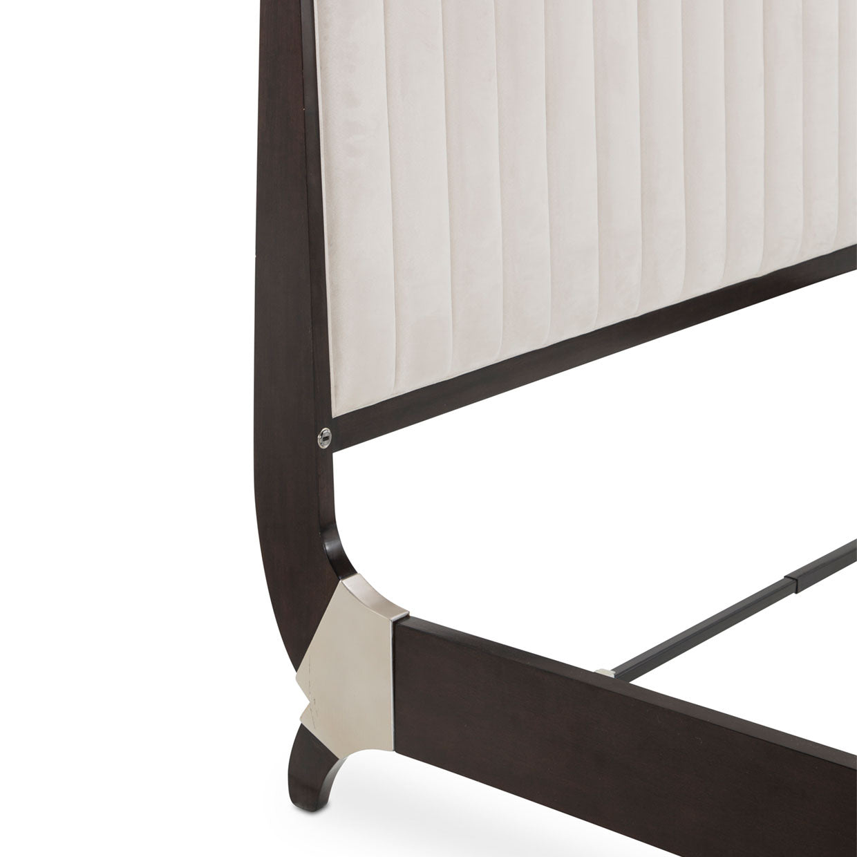 Paris Chic Espresso/Doeskin Cal. King Sleigh Bed - Ornate Home
