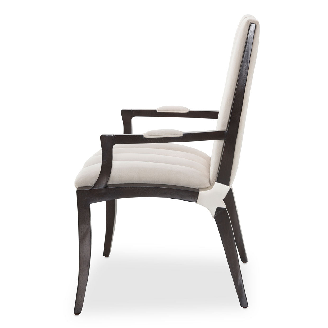 Paris Chic Espresso/Doeskin Dining Arm Chair - Ornate Home
