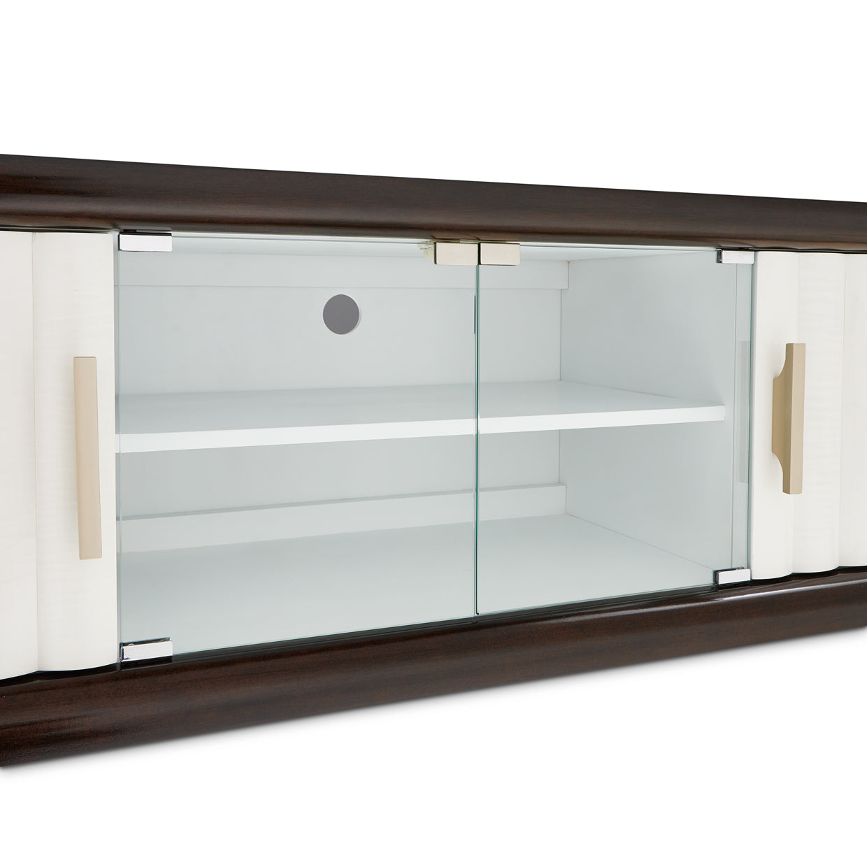 Paris Chic Espresso Media Cabinet - Ornate Home