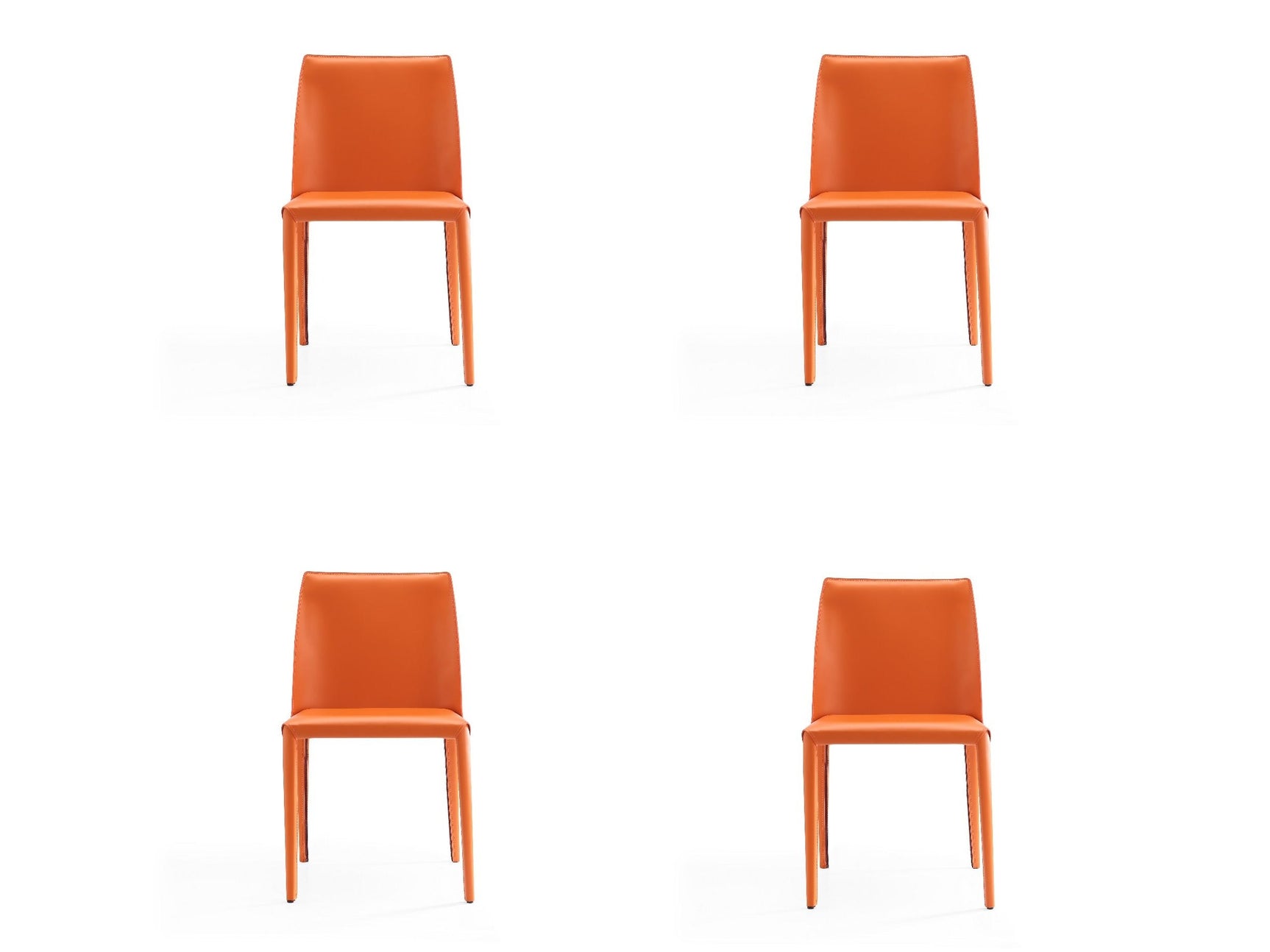 Paris Dining Chair in Coral (set of 4) - Ornate Home