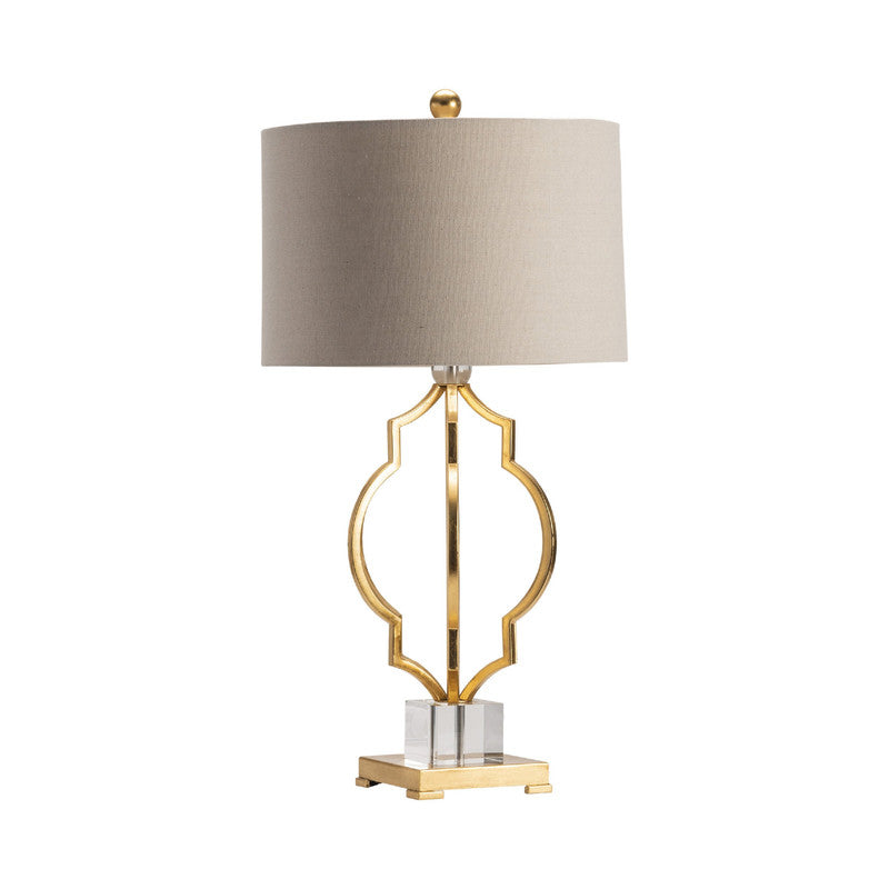 Parisian Gold/Brass Table Lamp - Ornate Home