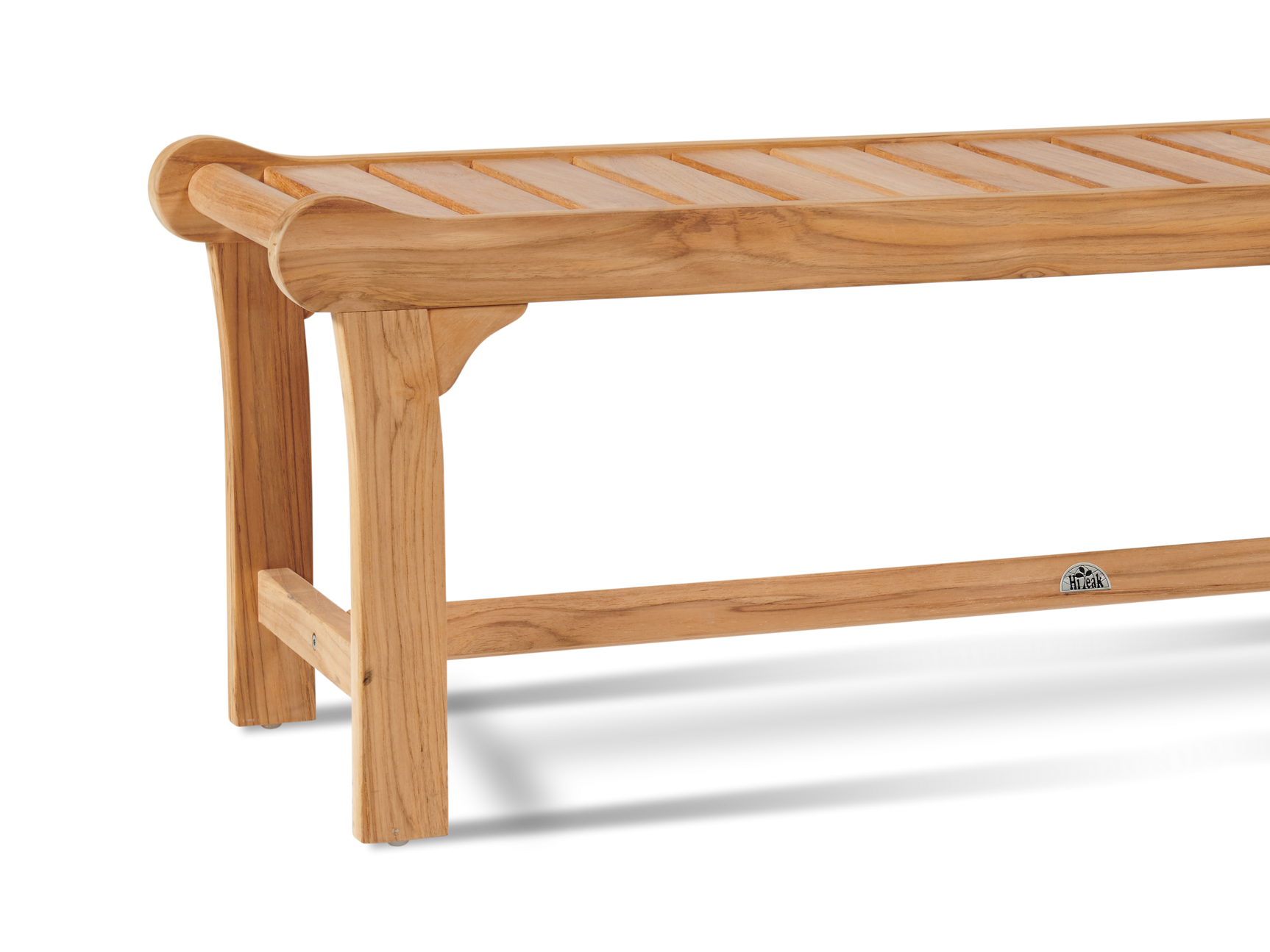 Park 2-Person Teak Outdoor Backless Bench - Ornate Home