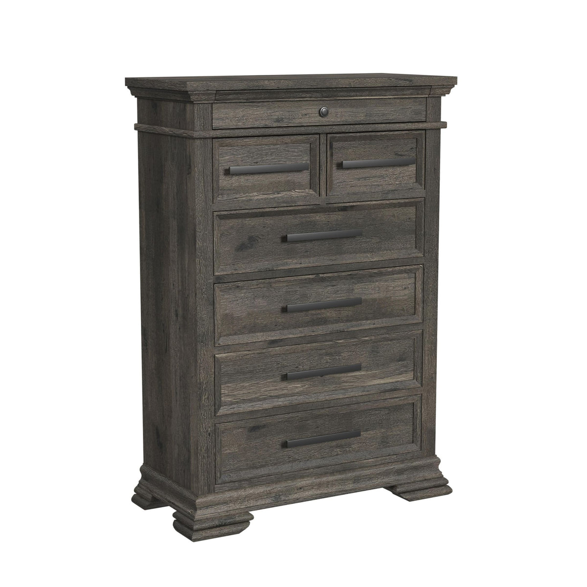 Park Ridge Charcoal 3-Piece King Sleigh Storage Bedroom Set - Ornate Home