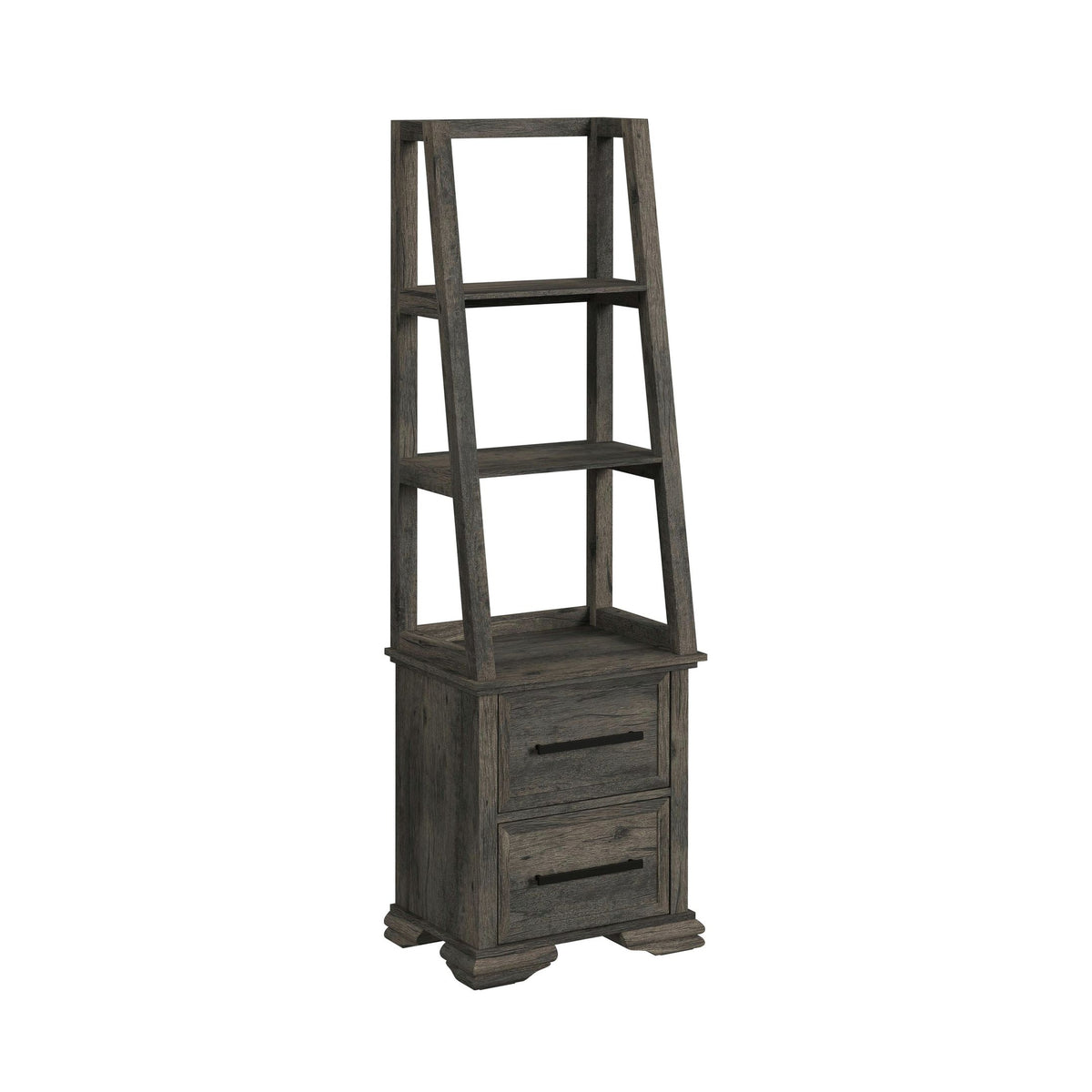 Park Ridge Charcoal 4-Piece Entertainment Center with 82'' TV Console - Ornate Home