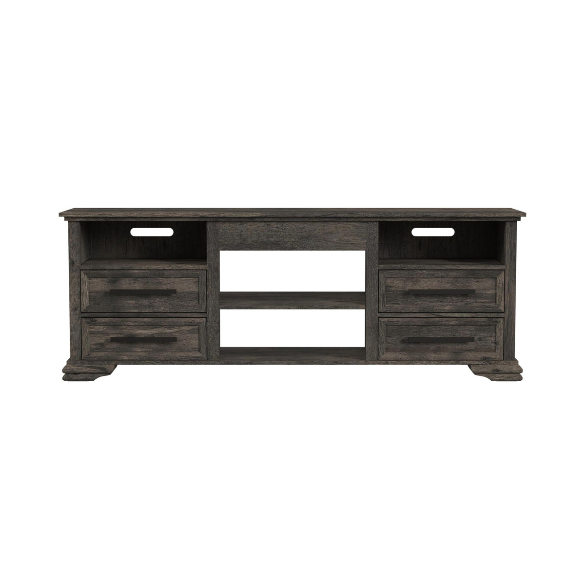 Park Ridge Charcoal 71'' TV Console without Fireplace Insert - Ornate Home