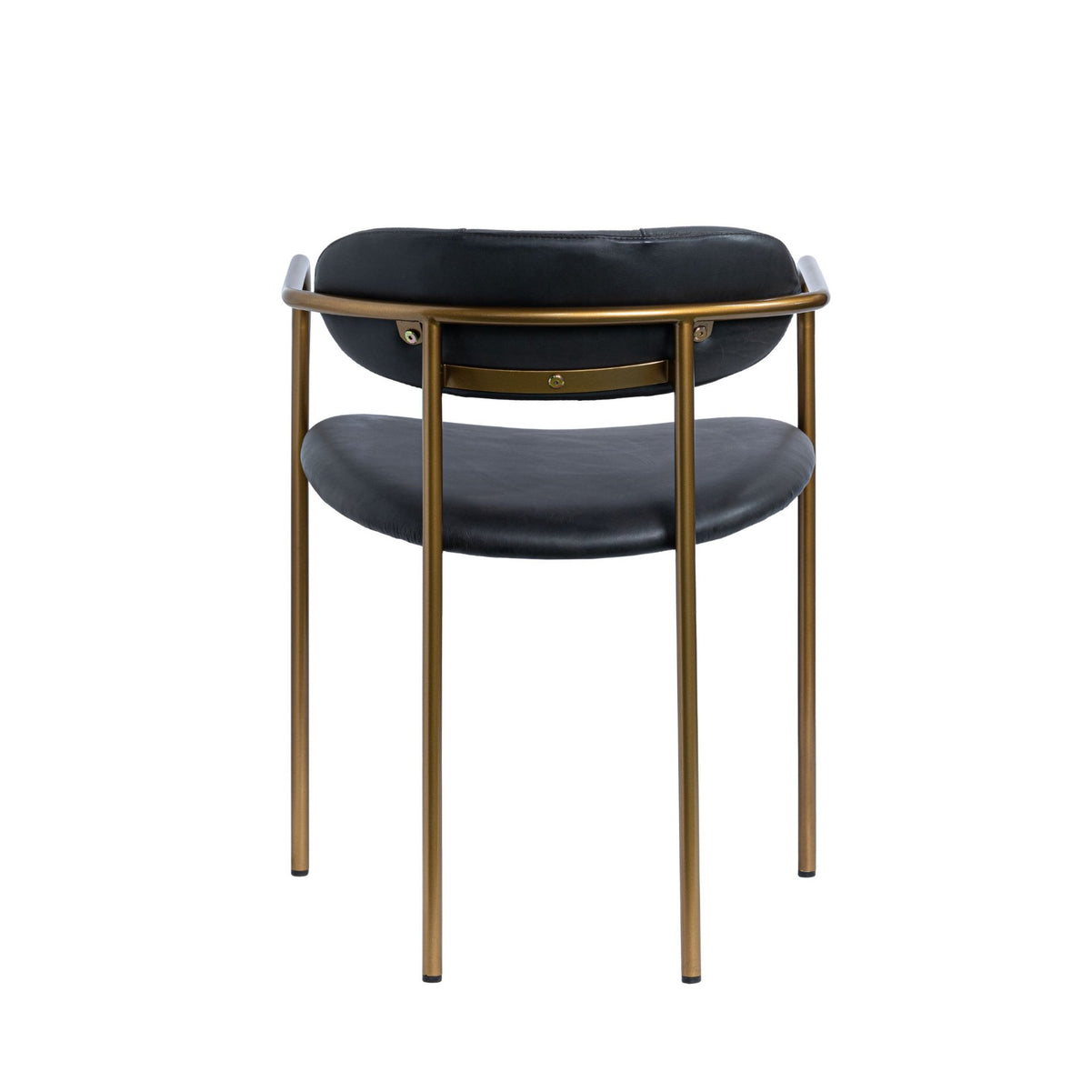 Parker Black/Gold Curved Back Dining Arm Chair (Set of 2) - Ornate Home