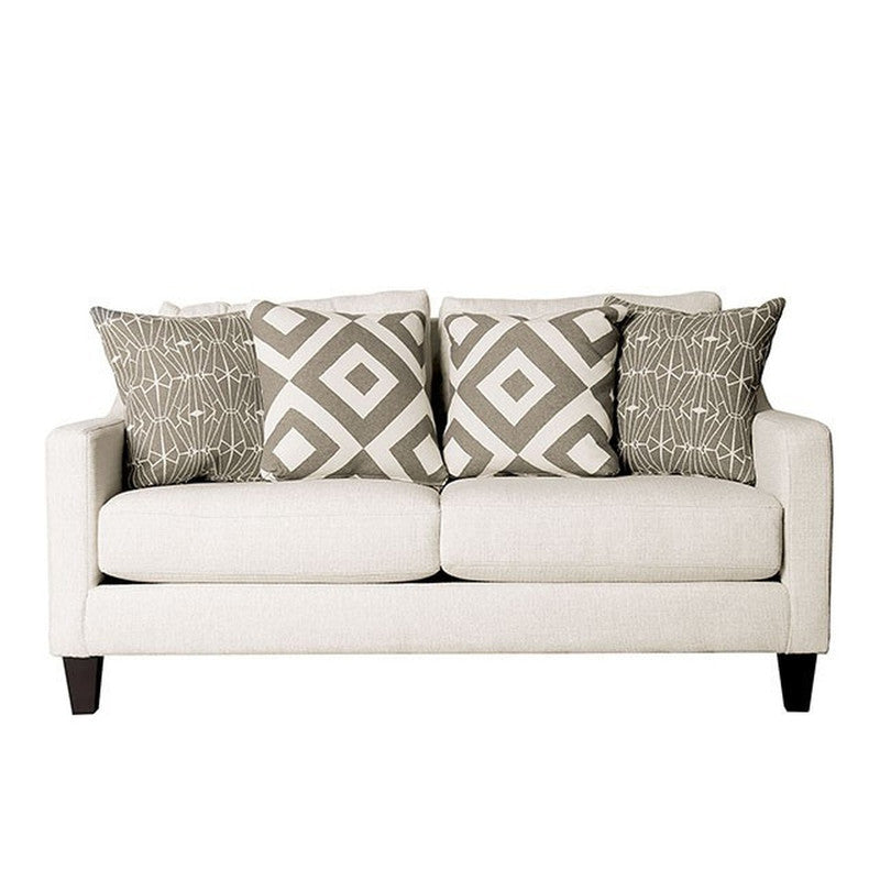 Parker Ivory Loveseat - Ornate Home