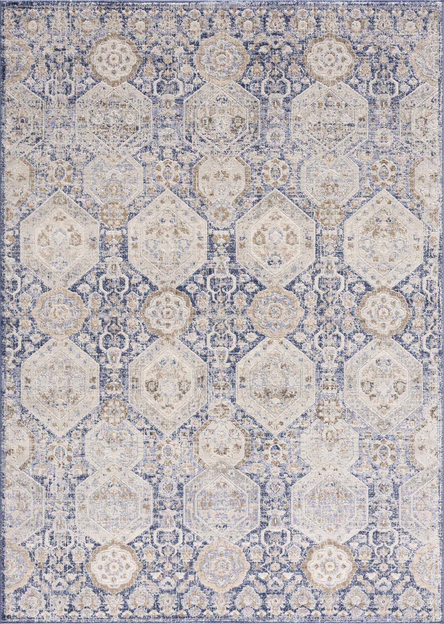 Parkerfield Blue Area Rug - Ornate Home
