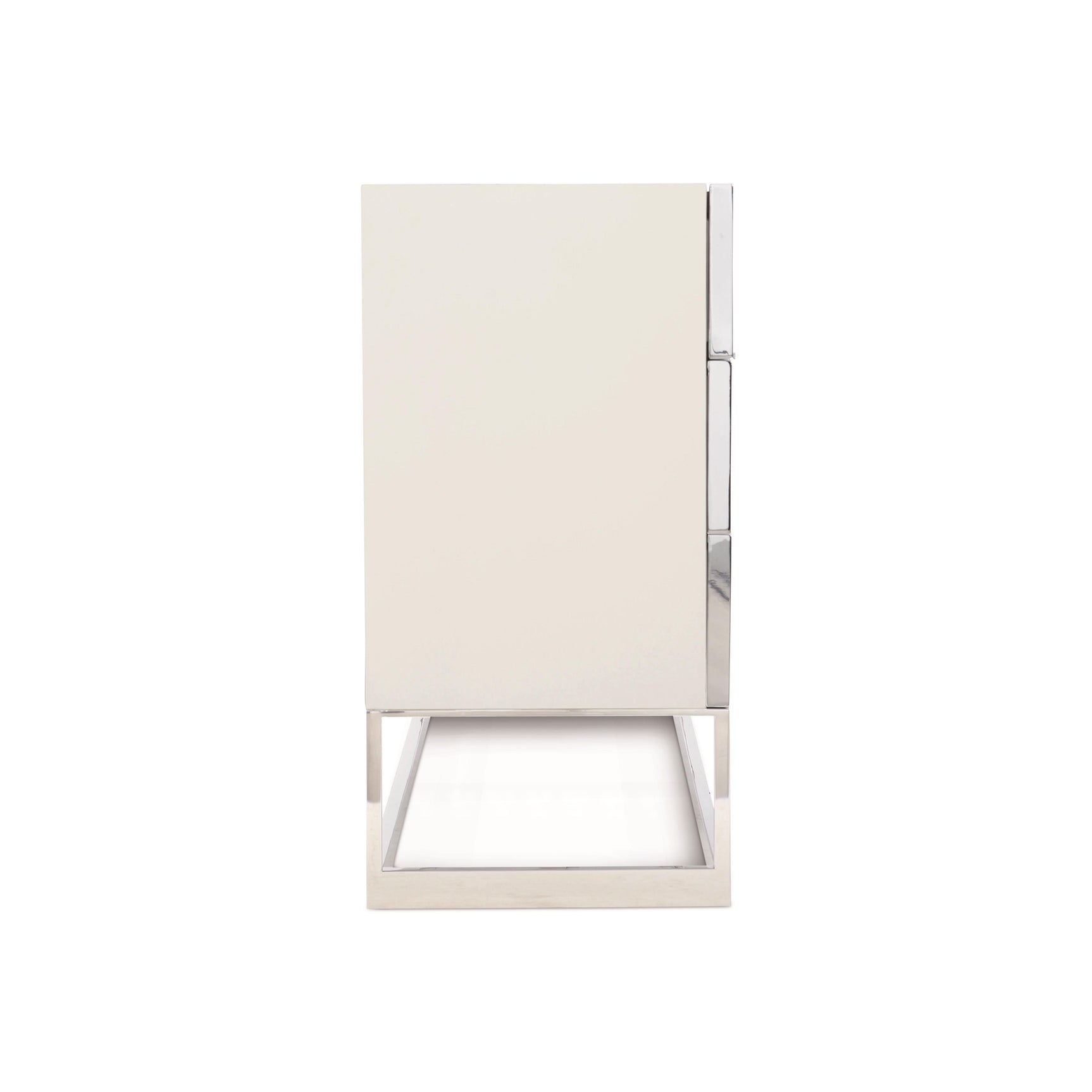 Parkhurst High Sheen White/Silver Leaf Dresser - Ornate Home