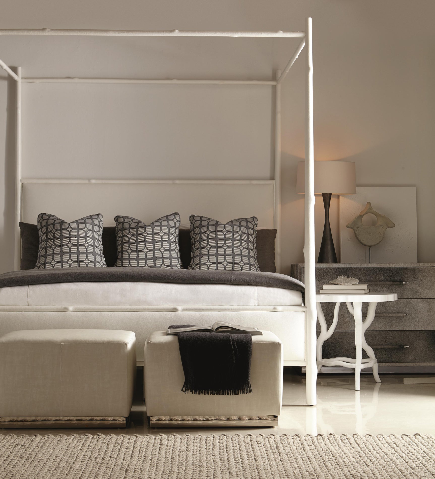 Parkin Grey Hair-on-Hide Drawer Chest - Ornate Home