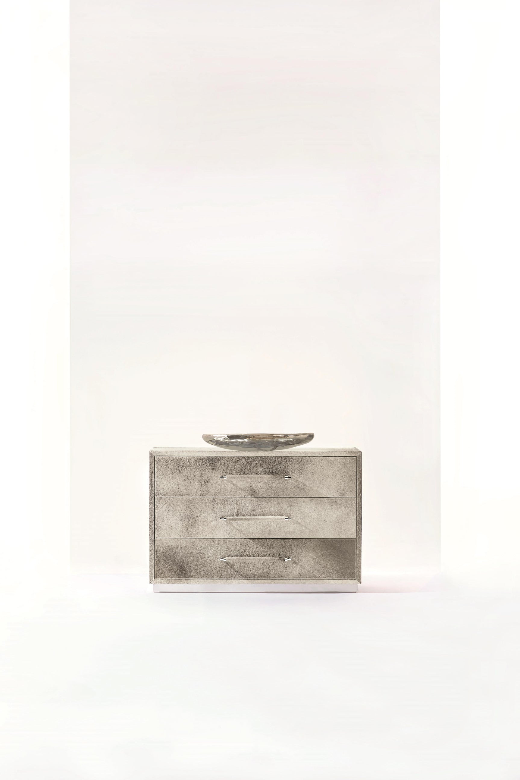 Parkin Grey Hair-on-Hide Drawer Chest - Ornate Home