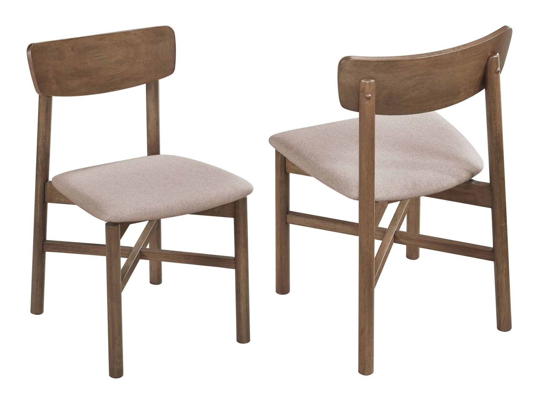 Parkridge Natural Walnut Side Chair (Set of 2) - Ornate Home