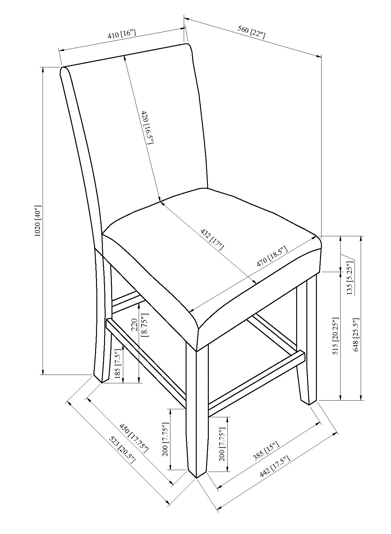Parkside 5-Piece Counter Height Dining Set - Ornate Home