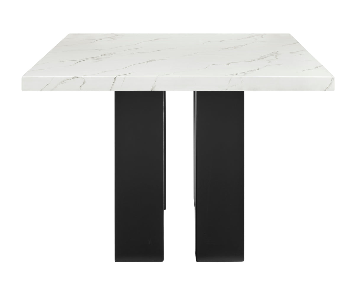 Parkside White/Black Dining Table - Ornate Home
