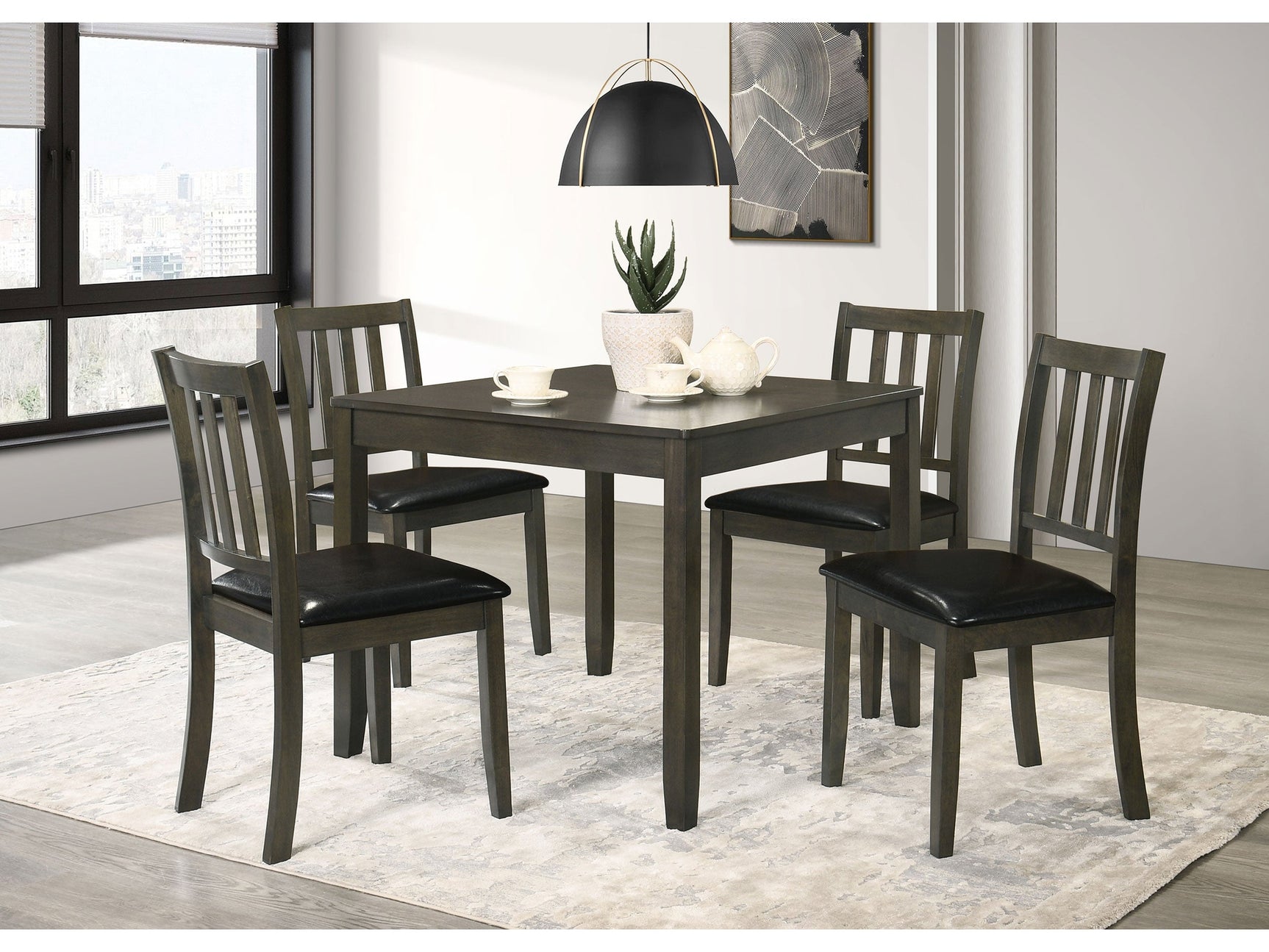 Parkwood Charcoal Dining Room Set - Ornate Home