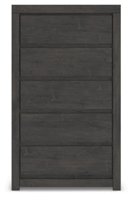Parlayon Charcoal 32" 5 Drawer Chest of Drawers (Online Special Price) - Ornate Home