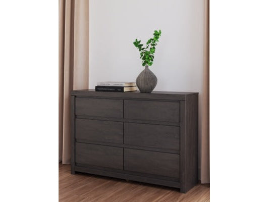 Parlayon Charcoal 6 Drawer Dresser - Ornate Home