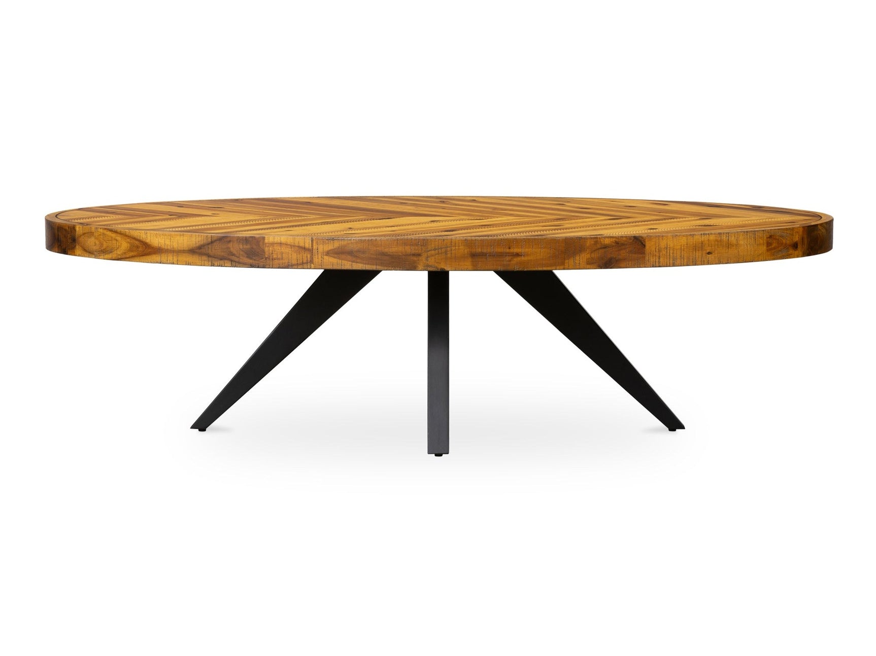 Parq Amber Oval Coffee Table - Ornate Home