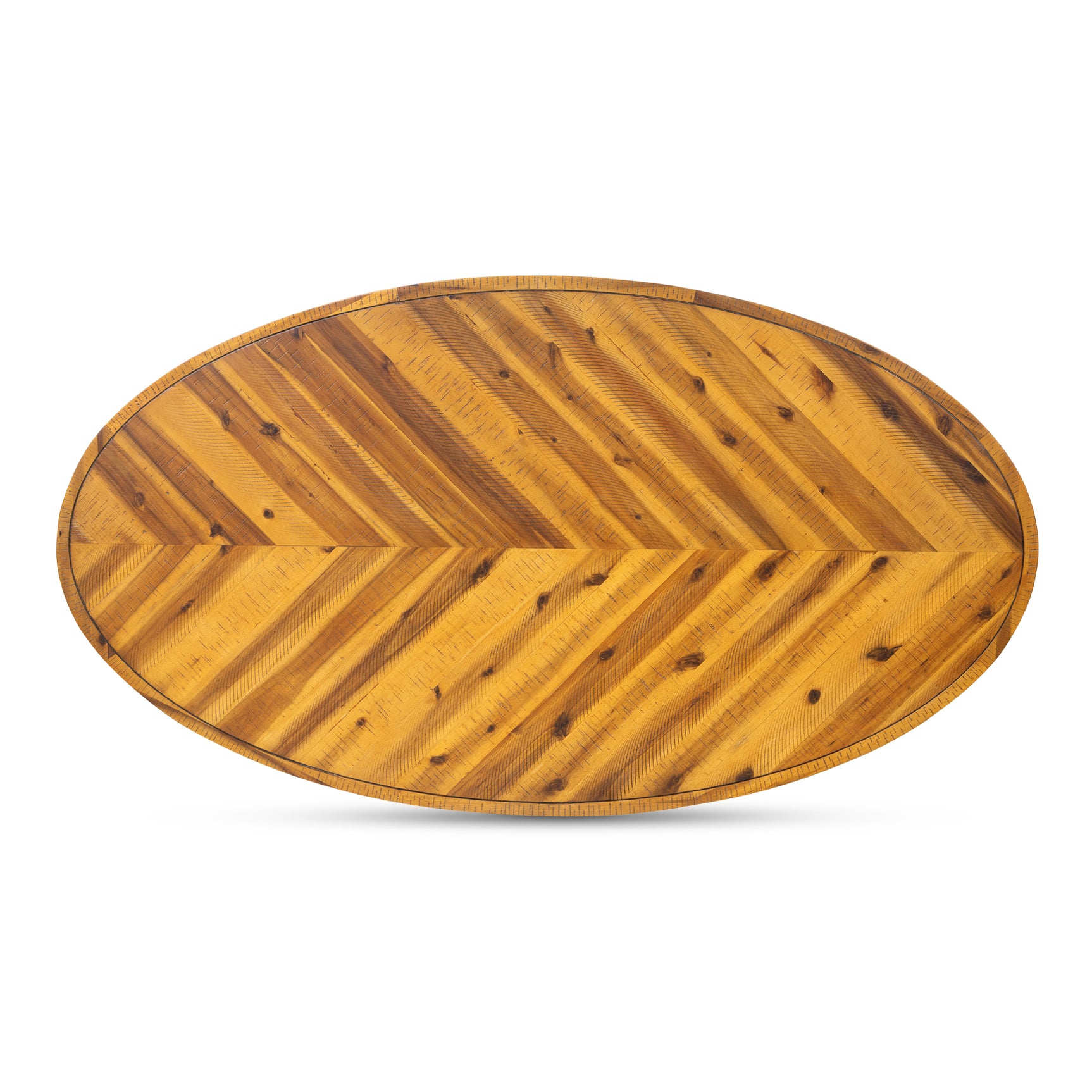 Parq Amber Oval Coffee Table - Ornate Home