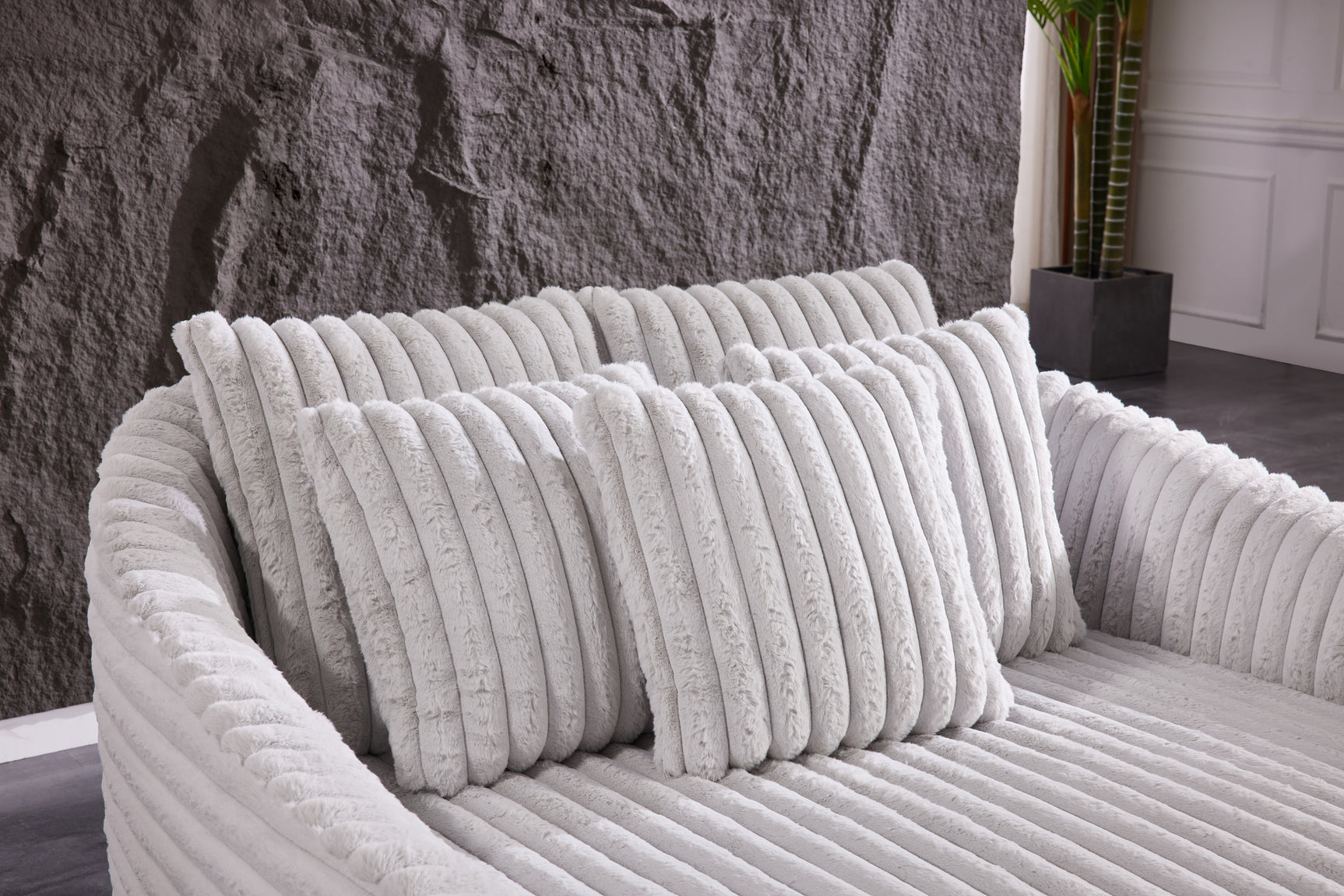 Pasadena Fog Oversized Chaise Lounge - Ornate Home