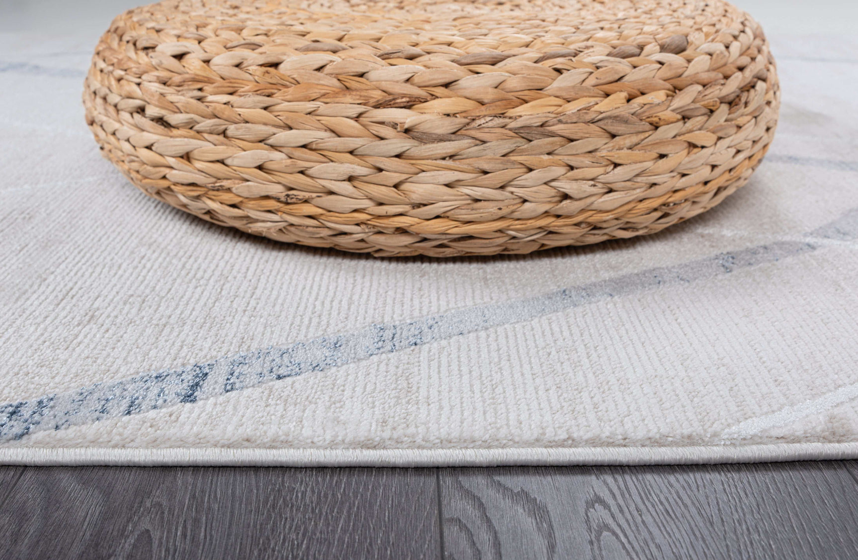 Pastoral Blue/Beige Woven Non-Slip Indoor Area Rug - Ornate Home