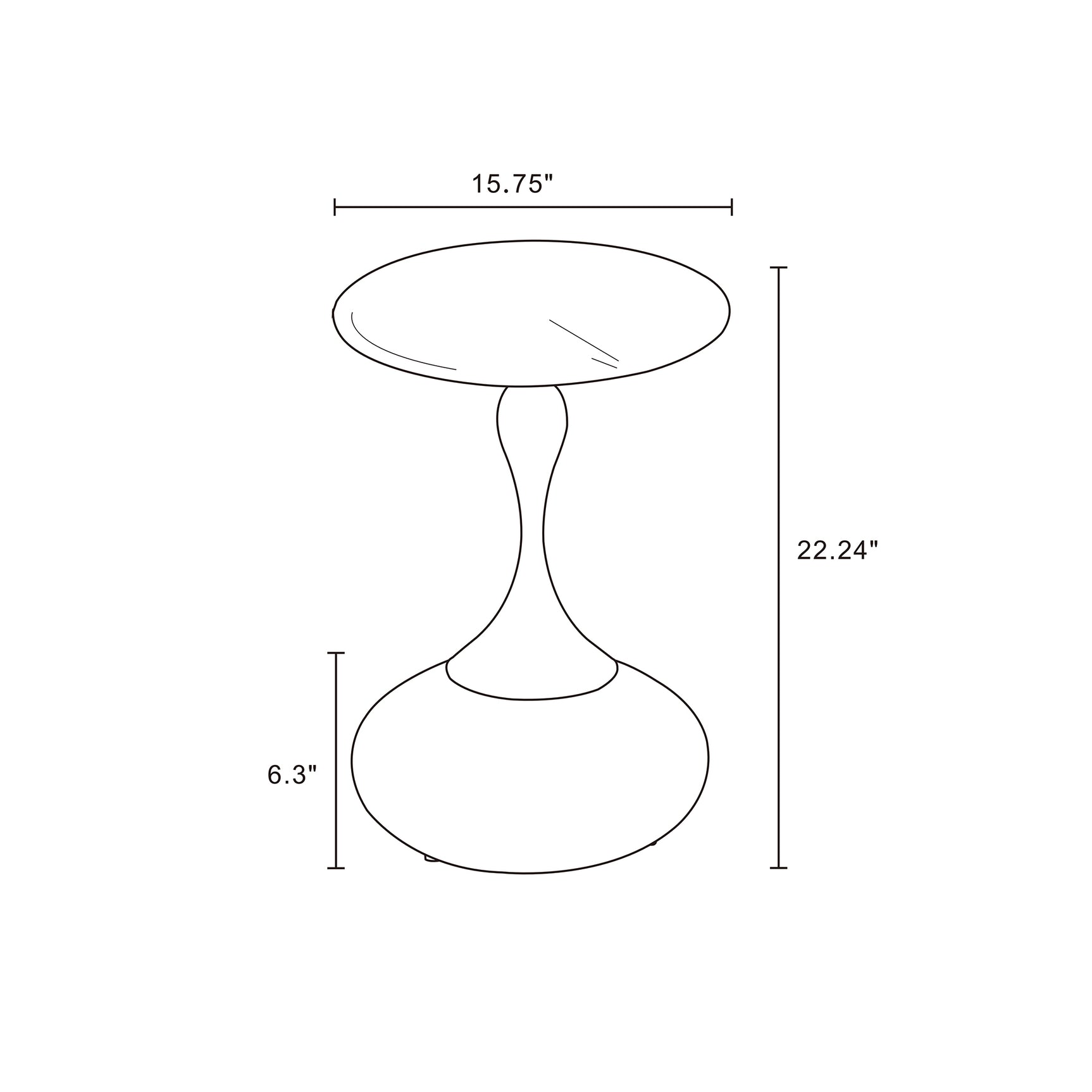 Patchin End Table in Brown - Ornate Home