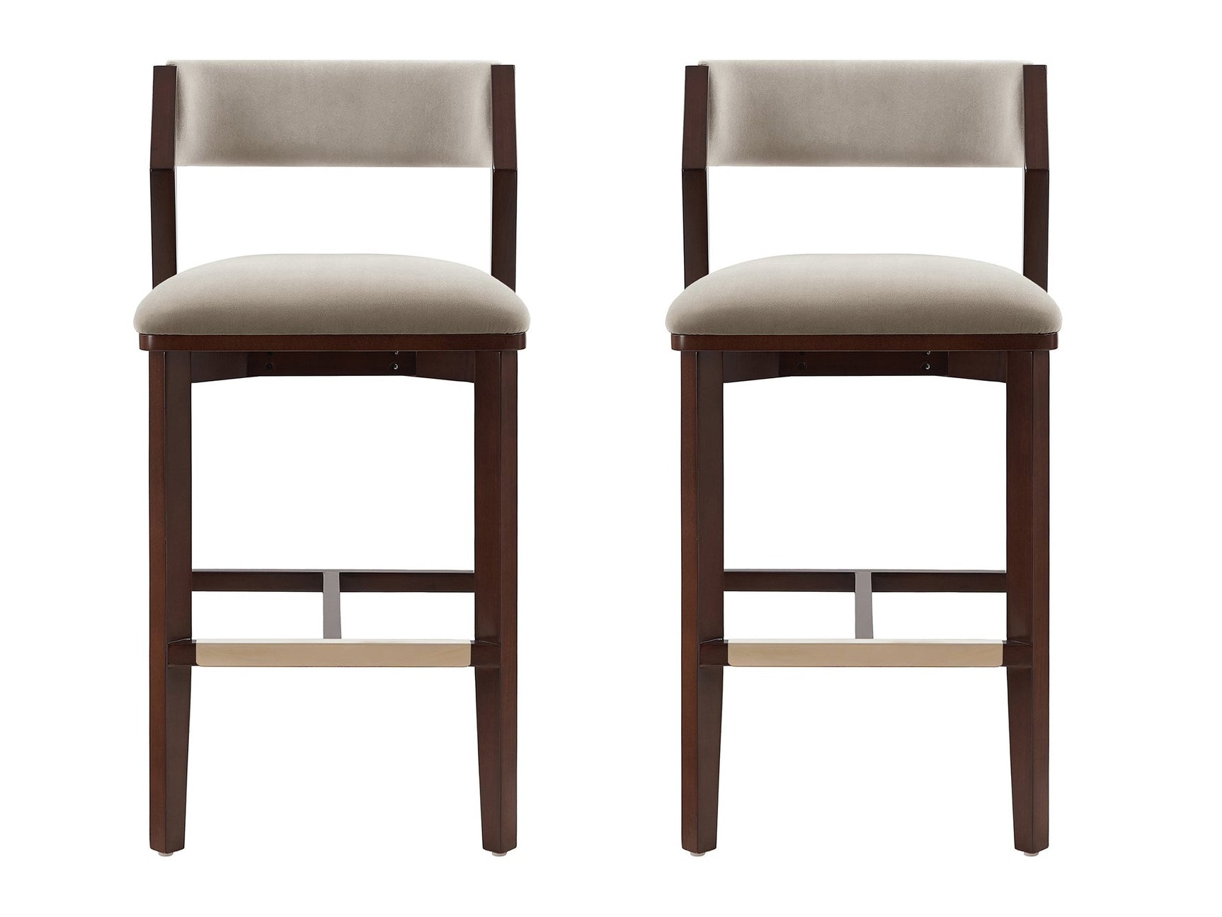 Patricia Barstool in Linen (set of 2) - Ornate Home
